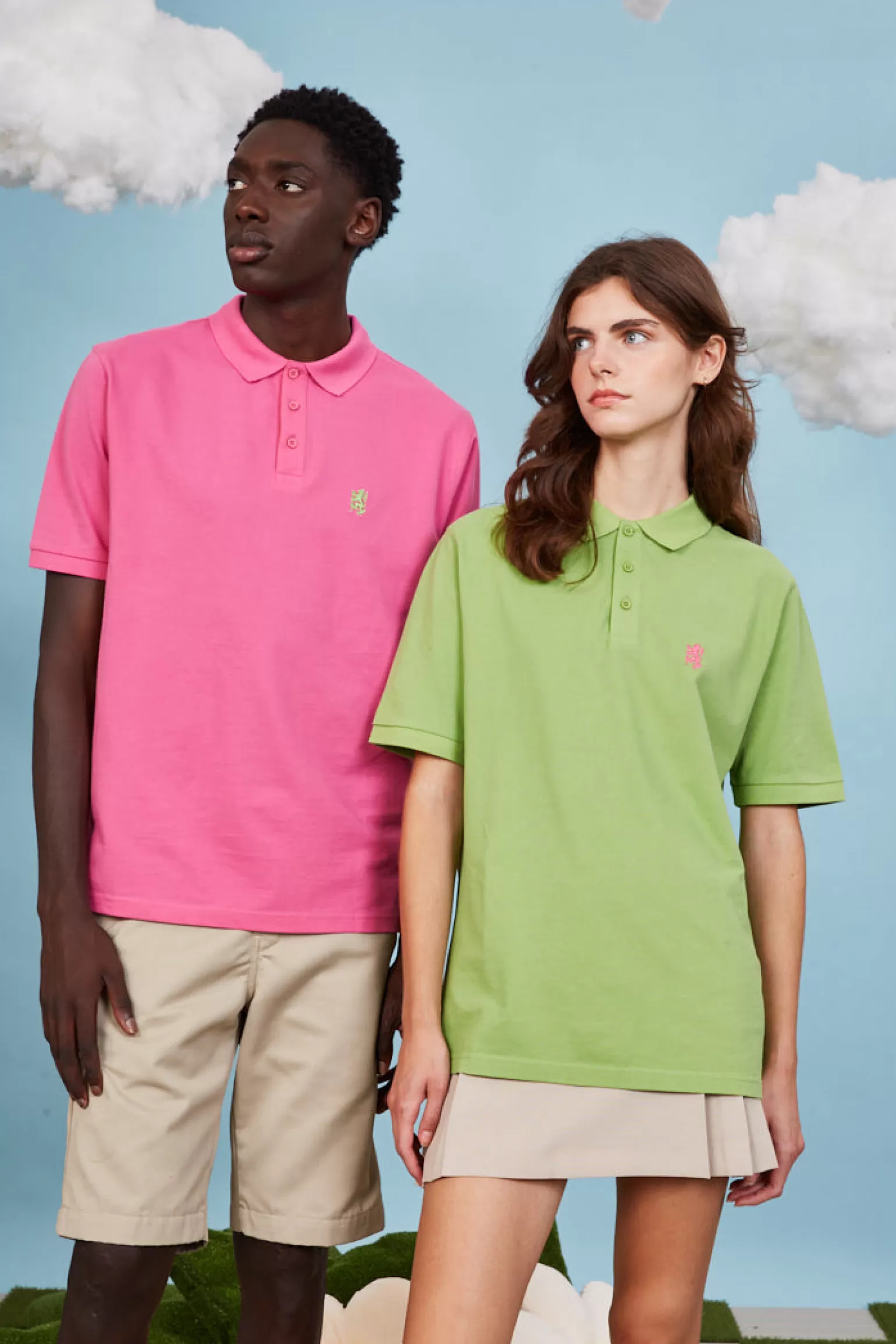 Pringle of Scotland Cotton Heritage Golf Polo Shirt In Heather Pink