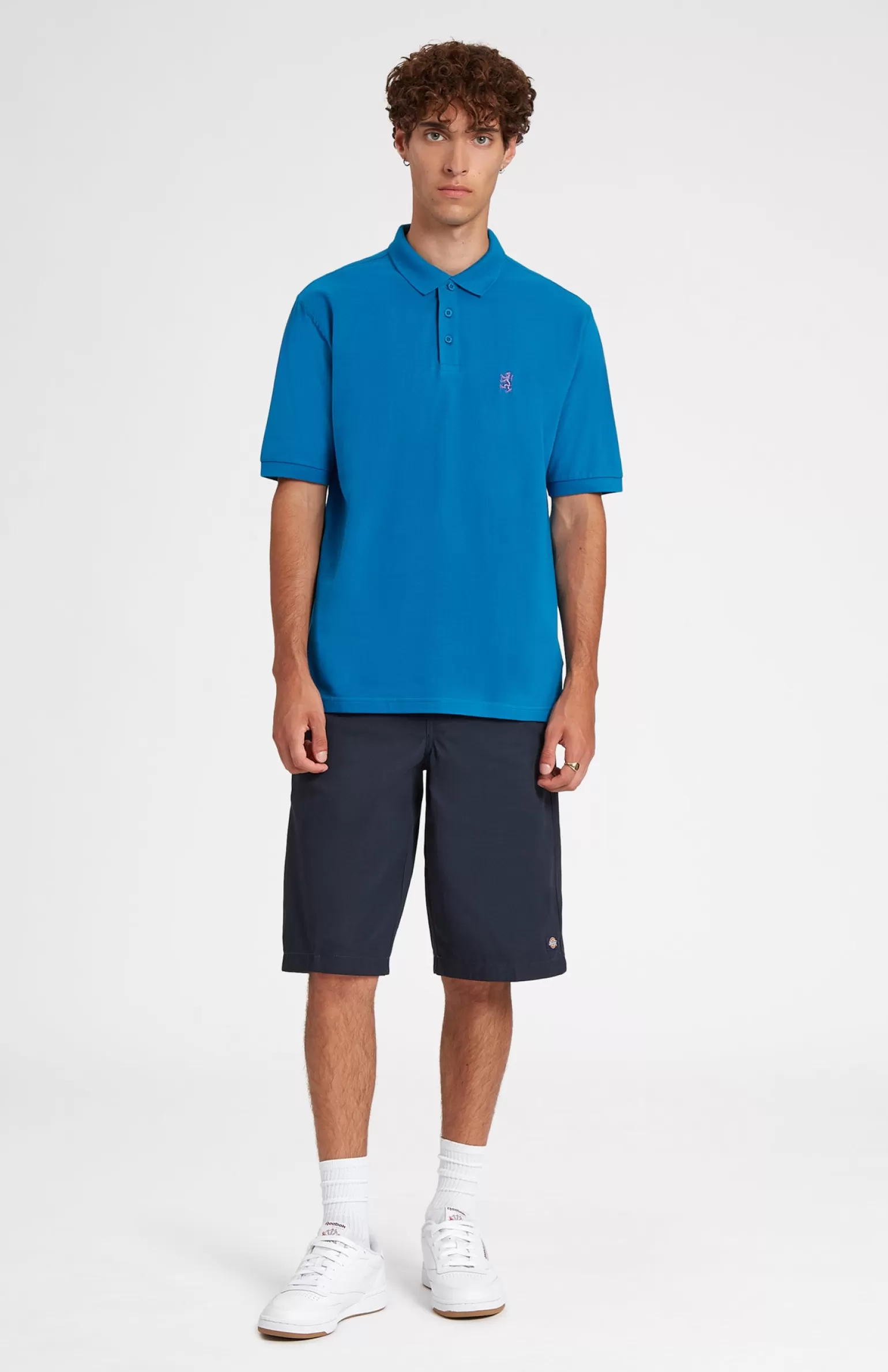 Pringle of Scotland Cotton Heritage Golf Polo Shirt In Lagoon