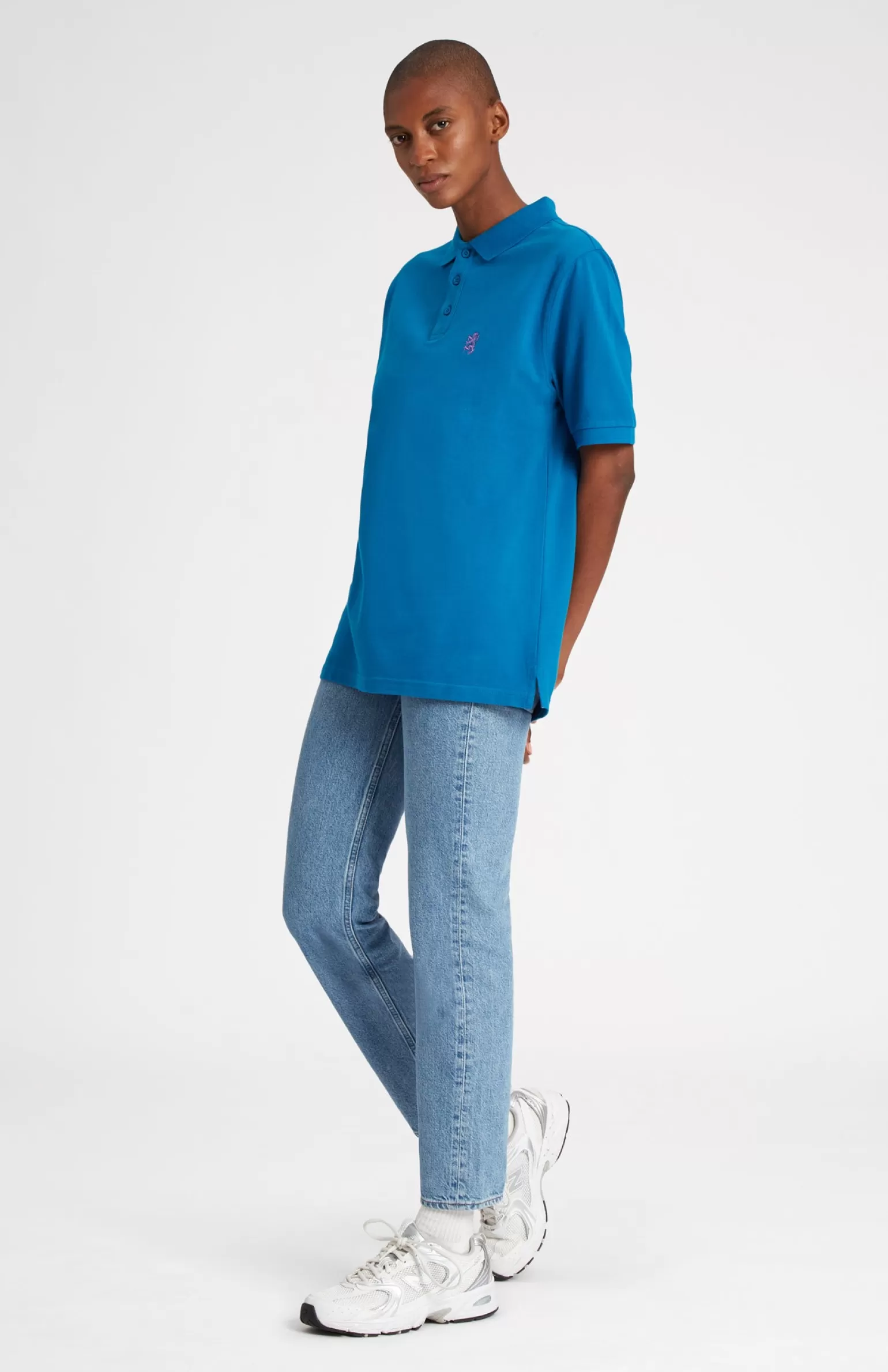 Pringle of Scotland Cotton Heritage Golf Polo Shirt In Lagoon