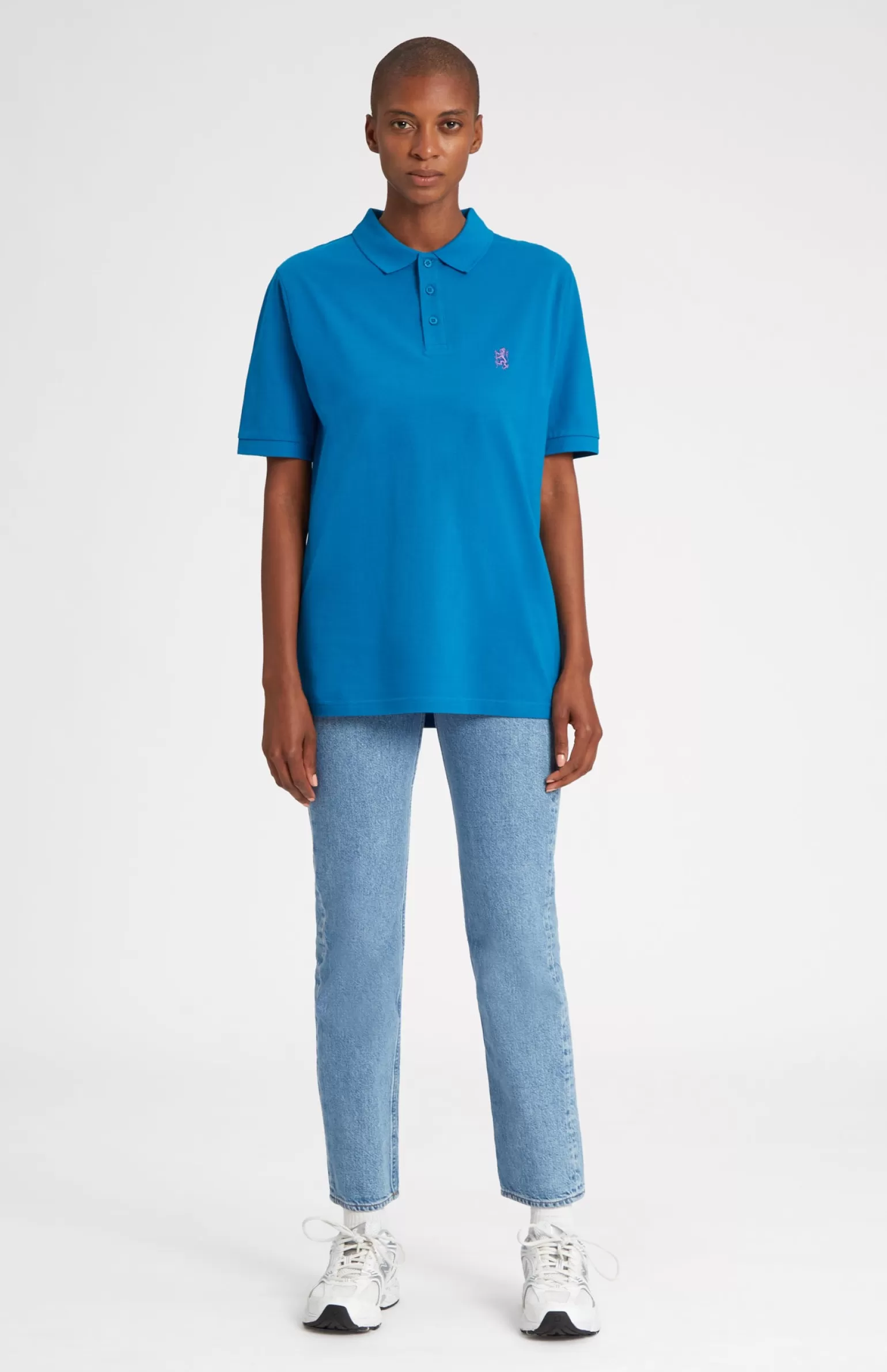Pringle of Scotland Cotton Heritage Golf Polo Shirt In Lagoon