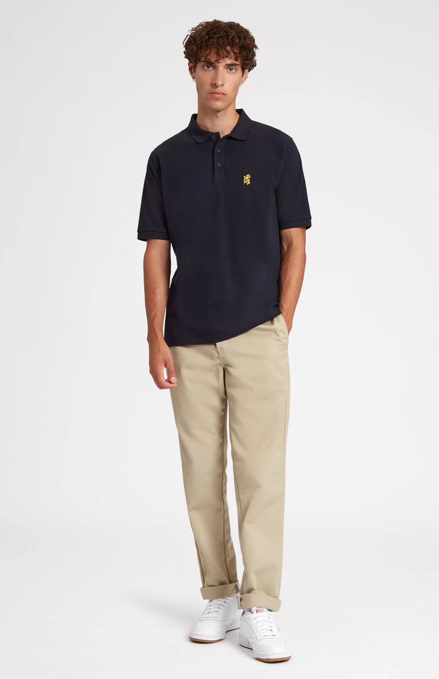 Pringle of Scotland Cotton Heritage Golf Polo Shirt In Navy