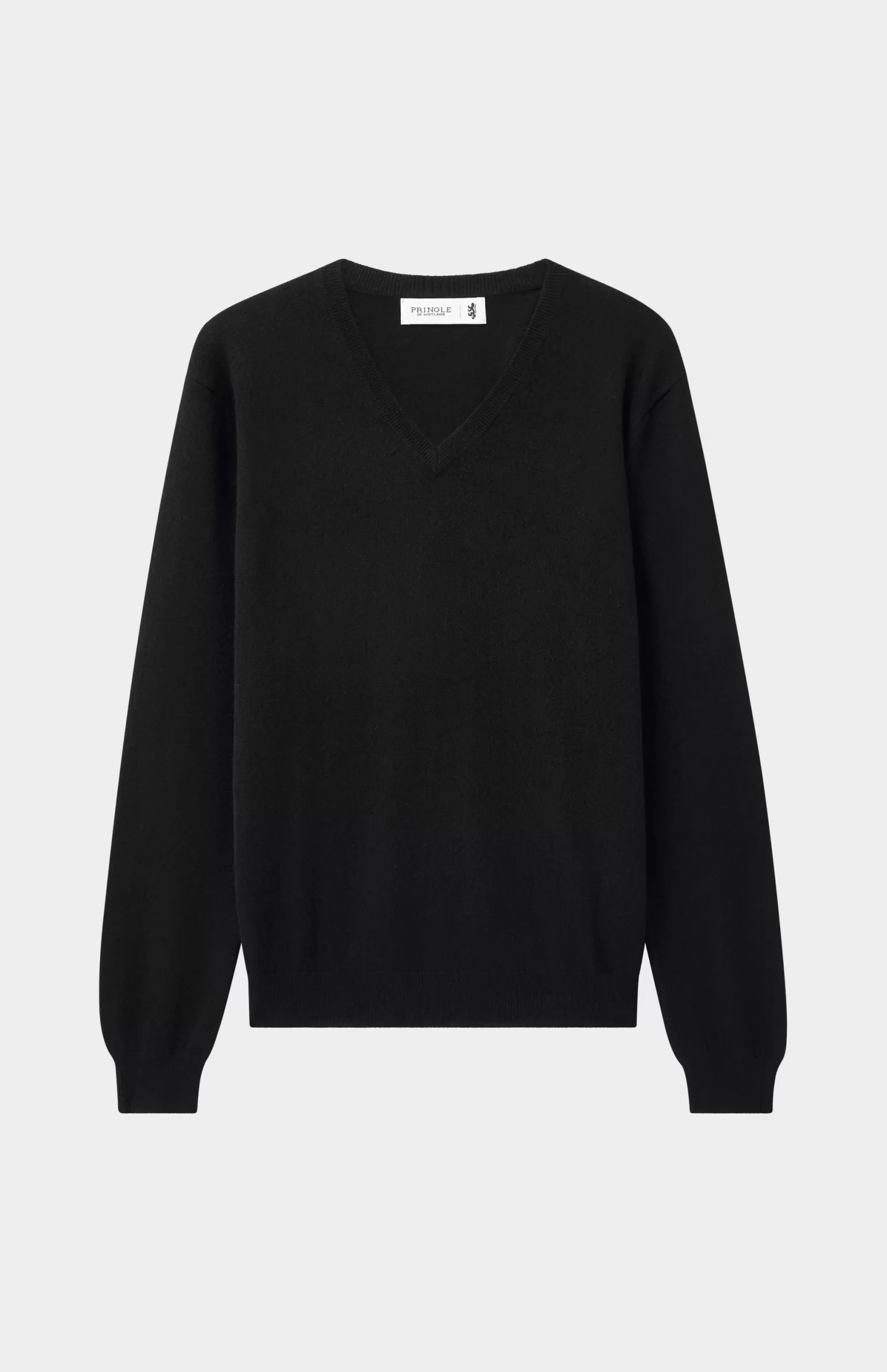 Pringle of Scotland Men's Classic V Neck Cashmere Jumper In Black