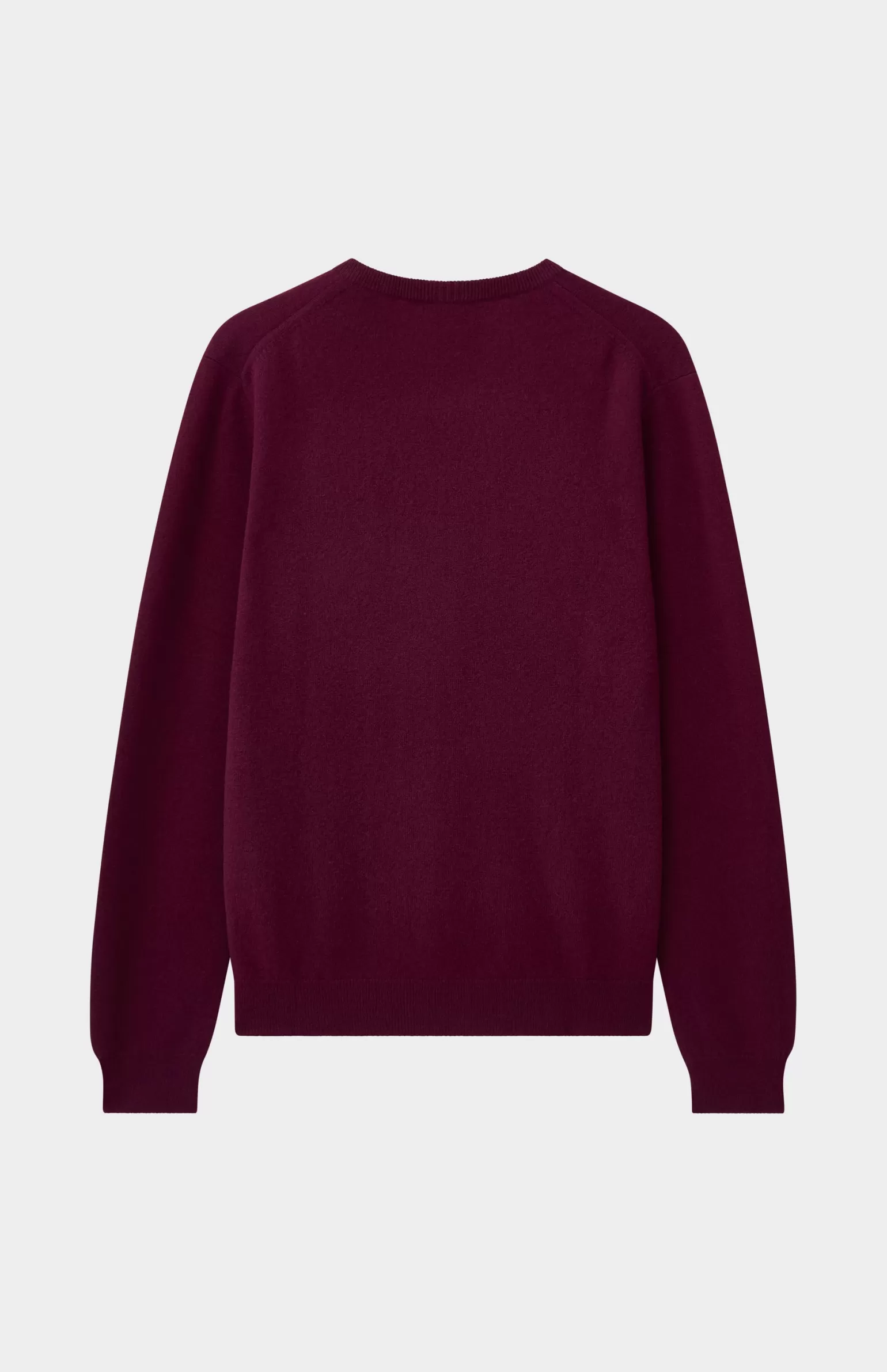 Pringle of Scotland Men's Classic V Neck Cashmere Jumper In Burgundy