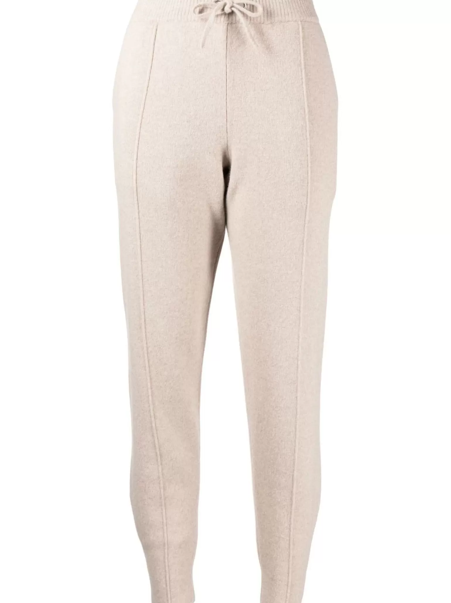 Women Pringle of Scotland Women's Cashmere Blend Joggers In Stone Melange