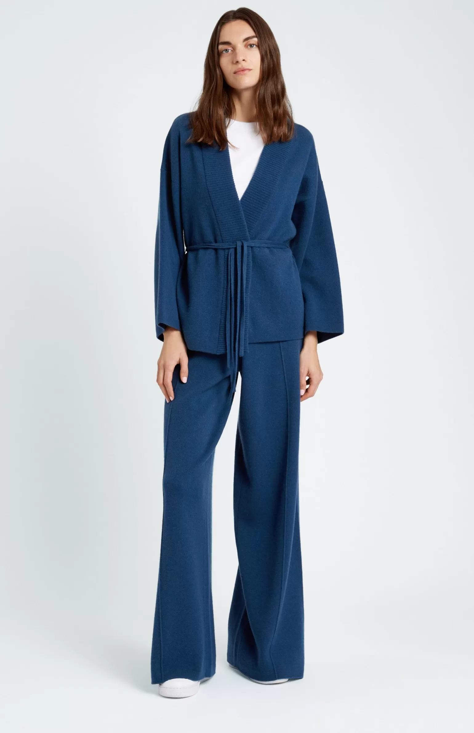 Women Pringle of Scotland Women's Cashmere Blend Wrap Cardigan In Night Sky