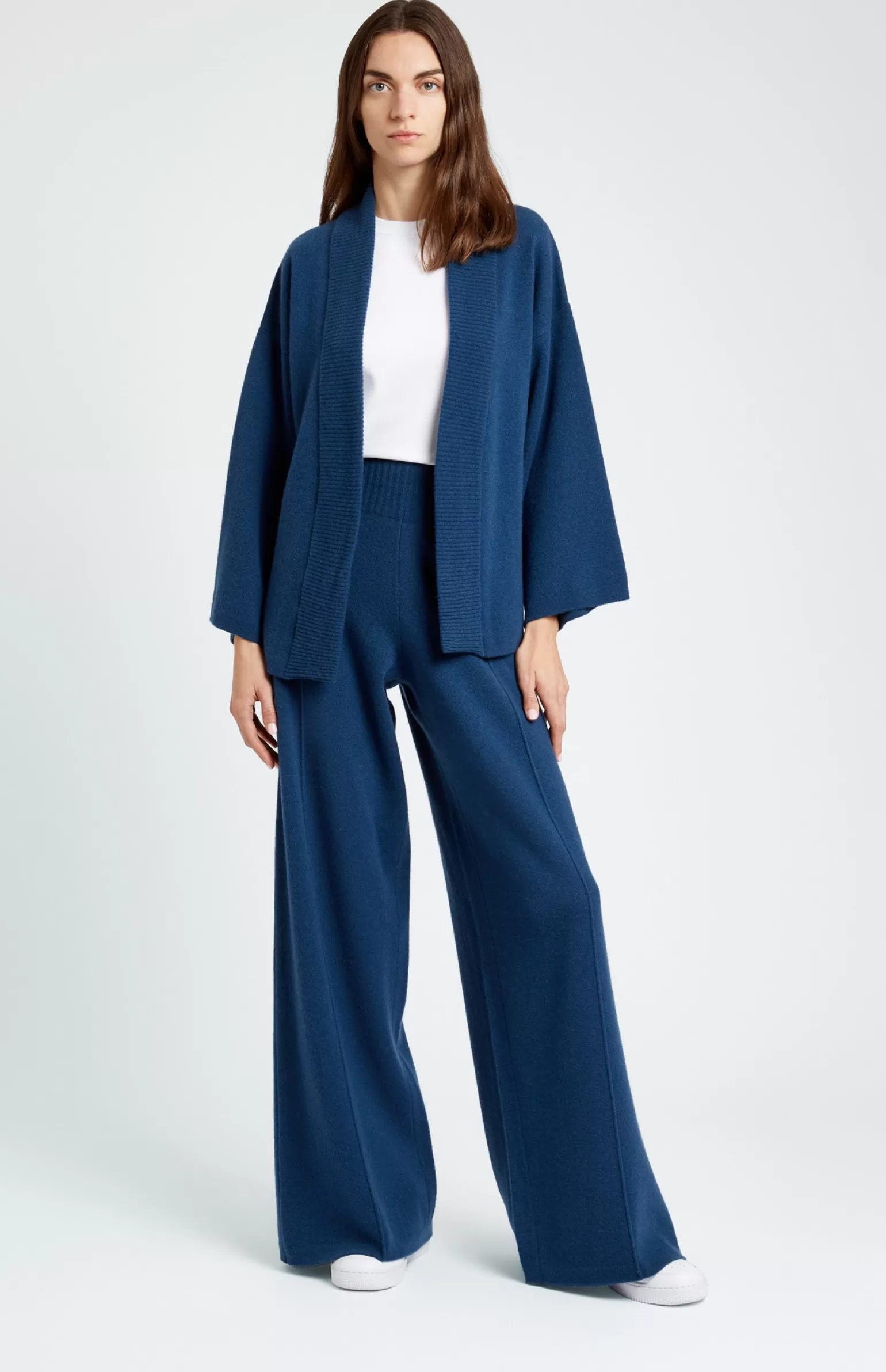 Women Pringle of Scotland Women's Cashmere Blend Wrap Cardigan In Night Sky